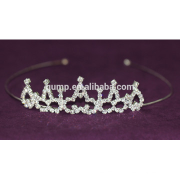 Novo Atacado De Casamento Elegante Headware Brilhante Cristal Tiara Bridal Crown